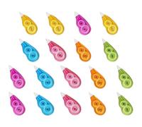 Toyvian 18 Pcs Correcteur D’écriture Portable PP, Bande Blanche | Application Propre, sans Attente de Séchage, Usage Bureau et École, pour Étudiants et Travailleurs Couleur Aléatoire