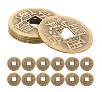 Toyvian 18 Porte-Clés Miroir De Prospérité « DIY » (Décoration De Divination pour Rétroviseur Ou Breloque pour Porte-Monnaie, Chinois Shui, en Cuivre, I-Ching,