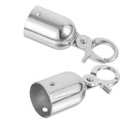 Toyvian 1ensemble Butée Extrémité Corde Inox Élégante Crochet de Fin de Corde Décoratif Accessoire Polyvalent pour Cordon Câble Acier Inoxydable Lot de Petites