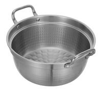 Toyvian 2.1litre Casserole Inox avec Doubles Poignées Compatible Induction et Four Pot à Soupe et Économe Énergie pour Cuisine Maison et Restaurant