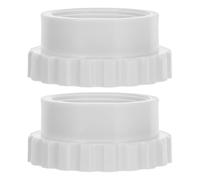 Toyvian 2 Pièces Adaptateur Double Filetage en PVC pour Fontaine de Piscine, Raccord Étanche pour Tuyau de Vidange, Compatible Systèmes de Fontaines Extérieures et Piscines