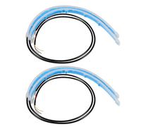 Toyvian 2 Pièces Barre de Bande LED Bicolore 30cm 5 W Flexible Étanche