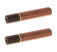 Toyvian 2 Pièces Manche Octogonal en Bois pour Couteau Sashimi, Lot | Bois Poli, Prise Stable et Nettoyage Facile, Réduit la Fatigue Tension du Poignet