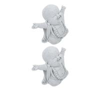 Toyvian 2 Pièces Statue et Bouddha Artisanat Miniature Décor Créatif Aquarium Réaliste pour Aménagement de Table Paysage Aquatique