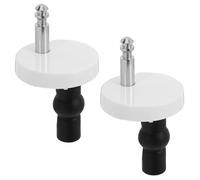 Toyvian 2 Pièces Vis de Fixation du Siège de Toilette, Boulons de Siège de Toilette, Pvc Caoutchouc, Blanc, pour Abattant Wc, Installation Facile et Maintien Sécurisé