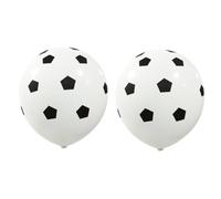 Toyvian 20 Ballons en Latex de 12 Pouces Motif Football, Légers 3 G, Décoration pour Fête ou Mariage, Couleurs Blanc et Noir
