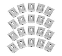 Toyvian 20 Pièces Clip de Ceinture Accès D'une Main pour Mètre Ruban en Acier Argenté Usage Polyvalent pour Atelier et Installation de Tuyauterie