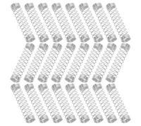 Toyvian 20 Pièces Ressort de Stylo en Acier Inoxydable pour Rentrée Scolaire, Petit Ressort de Compression Résistant la Déformation, Compatible Stylos et Recharges Argentés