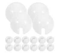 Toyvian 25 Pièces Butée à Sertir pour Chaîne à Billes en Pom Blanc, Stop Chaîne de Perles de Rideau pour Stores Verticaux, Améliore la Sécurité et Empêche Le Desserrage, pour Maisons et