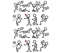 Toyvian 2ensembles Stickers Muraux Football Autocollants Décoratifs Pour Chambre Salle De Sport Et Bureau Faciles à Appliquer Résidu