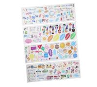 Toyvian 3 Feuilles Autocollants Muraux Éducatifs Alphabet et Chiffres pour Garçon et Filles, en Pvc Mat, Installation Facile et Détachable, Décor Mural Maison Classe