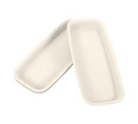 Toyvian 3 Pièces Soucoupe Rectangulaire 100cm pour Pot de Fleur, Bac à Eau