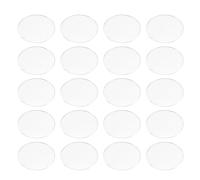 Toyvian 30 Pièces Couvercle en Verre Mr16gu10 pour Projecteur à Lentille Led, Abat-jour Dôme Transparent Rond en Verre, Haute Transmission Lumineuse et Facile à Nettoyer pour Espaces