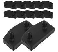 Toyvian 36 Pièces Supports de Fixation pour Lattes de Lit Abs Noirs G715 | Installation Facile, Support Stable, Design Remplaçable, Usage Polyvalent, pour Chambre à Coucher, Pièce de Rechange