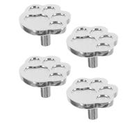 Toyvian 4 Pièces Bouton de Meuble Patte de Chien en Alliage de Zinc, | Pose Simple Seul Trou, Prise Confortable, Relief 3d, Espace Réservé à Base