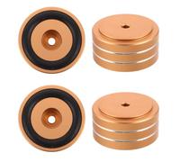 Toyvian 4 Pièces Ensemble de Pieds Stabilisateurs en Alliage D'aluminium et Caoutchouc Doré pour Planches à Découper, Offrant Stabilité Renforcée et Protection Anti-usure Cuisine