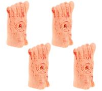 Toyvian 4 Pièces Lampe d'halloween à Pieds Cassés avec Œil Lumineux Sanglant en Plastique, Décor Effrayant Interactif pour Fêtes et Rassemblements la Maison