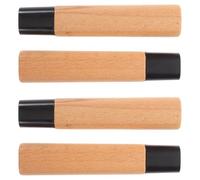 Toyvian 4 Pièces Manche de Couteau Japonerie Traditionnel en Bois pour Sushi et Sashimi, Remplacement Facile à Installer, Style Élégant Japonerie, Accessoire la Cuisine Pratique pour