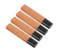 Toyvian 4 Pièces Manche X Remplacement Bois Japonerie pour Couteau en Poignée Ergonomique Trou Plat 1,8cm 4cm Moderne Restauration Cuisine et Couteaux