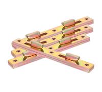 Toyvian 4 Pièces Quincaillerie pour Rails de Lit en Fer, Supports Robustes | Connexion Stable, Démontage Facile, Installation Simple, Accessoires pour Tête et Pied de Lit, Usage Familial