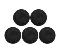 Toyvian 5 Pièces 660l Bouchon Noir pour Vidange en Plastique Poubelle | Protection Anti-fuite et Étanchéité, Installation Facile, Couvercle Inférieur, pour Poubelle ou Conteneur