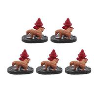 Toyvian 5 Pièces Petites Figurines de Chien en Résine Borne Incendie