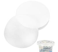 Toyvian 500 Feuilles Papier Étanche Rond Blanc en Pulpe de Bois, Jetable | Gobelets de Jus Lait, Usage Maison ou Boutique Dessert, Simple et Pratique