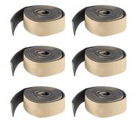 Toyvian 6 Pièces Joint D'étanchéité de Porte Extérieure Joint de Porte en Caoutchouc et Mousse Noir Autocollant Réduit le Bruit Facile à Installer pour Fenêtre