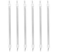 Toyvian 6 Pièces Tube Chauffant Quartz Performance de Chauffage Rapide pour Radiateur Électrique, Élément Chauffant en Céramique Blanc pour Bureau et Usage Domestique