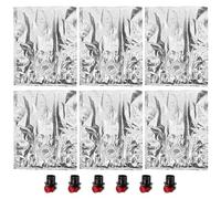 Toyvian 6pcs Pochettes à Vin Rechargeables 2l en NY Vmpet PE pour Garder Le Vin Frais Lors de Fêtes et Rassemblements Pratiques et Réutilisables