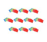 Toyvian 75pièces Mini Drapeaux à Main Colorés Lot de Drapeaux Rouge Jaune Bleu Vert et Rose sur Bâtonnets Mini Flags à Agiter pour Fêtes Défilés et Événements Extérieurs