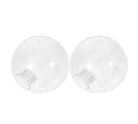 Toyvian Abat-jour Boule en Verre de Rechange 2pcs pour Lampadaire et Lampe de Table, Design Élégant Sphérique, Lumière Claire et Robuste, pour Salle à Manger