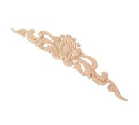 Toyvian Applique Bois Sculptée D'angle Beige pour Meubles, Décoration Élégante et Solide, Autocollant Décoratif Facile à Utiliser pour Salon et Intérieur
