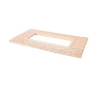 Toyvian Applique en Bois Sculpté pour Cadre Miroir, Style Chinois Vintage | Motif Nuage, Finition Khaki, Installation Facile, pour Salon et Chambre, Décoration Murale Polyvalente
