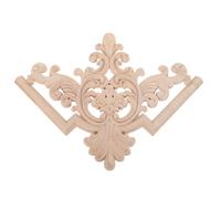 Toyvian Appliques Décoratives Bois Sculpté pour Meubles Coin Armoire Style Européen Finition Non Peinte pour Rénovation et Décoration Intérieure