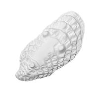 Toyvian Assiette Créative en Céramique Blanche, Forme Huître, Service | Porcelaine au Finition Lisse, Motif Moderne Élégant, pour Huîtres, Sauces et Condiments Lors de Réunions