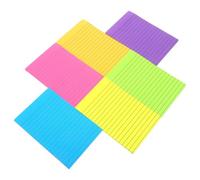 Toyvian Autocollant de Note Fluorescent à Lignes, Repositionnable en Papier | Removible pour Rappels Rapides, Bureau et Carnet, Surfaces de Bureau, Usage Quotidien