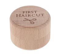 Toyvian Boîte à Souvenirs Bébé en Bois Hêtre 5x5x3,5 Cm Boîte Rangement Premiers Cheveux et Cordon Ombilical pour Fille Présent Prénatal Pratique et Portable