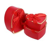 Toyvian Boîte Cadeau Cœur Rouge avec Couvercle Coffret Forme Cœur Romantique pour Produits de Beauté et Cosmétiques Boîte Nid Abeille pour Saint-Valentin Anniversaire et Mariage Élégant