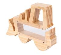 Toyvian Boîte De Rangement Tirelire Bois Forme Pelle Tracteur Pot Épargne Décoration Chambre Garçon Fille