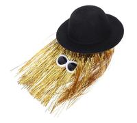 Toyvian Bouchon De Vin en Forme De Chapeau Haut De Forme Miniature pour Décoration De Cocktail Et Fête D’Anniversaire en Pét