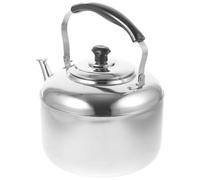 Toyvian Bouilloire Sifflante Inox 6 L en Acier Inoxydable Compatible Induction, Bouilloire à Eau Chaude Grosse Capacité pour Thé, Soupe et Café, Ustensile Cuisine Maison et Bureau
