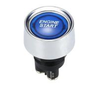 Toyvian Bouton Poussoir D'allumage Voiture 12v 24v Led, Design en Abs et Alliage D'aluminium, Interrupteur de Démarrage Automatique à Réinitialisation Rapide
