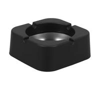 Toyvian Cendrier avec Support pour Cigares en Plastique et Fer Noir Carré Portable Facile à Nettoyer, pour Maison et Patio Moderne