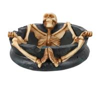 Toyvian Cendrier Tête de Crâne en Résine Noir Ambiance Halloween Décoration | Décoratif et Pratique, pour Maison ou Restaurant, Style Nordique, Présent D'anniversaire, Pièce Artistique
