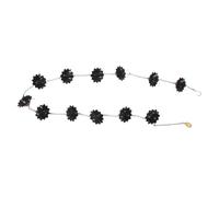 Toyvian Chaîne de Pluie Lotus en Fer pour Gouttière, 12 Tasses, 8,5 Pieds | Crochet Inclus, Style Moderne Asiatique Classique, Jardin et Avant-toit, Bruit , Protection du Sol
