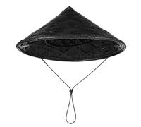 Toyvian Chapeau Chinois Homme en Bambou Léger et Confortable, Chapeau Conique Traditionnel pour Cosplay Samouraï et Décoration de Fête Élégante Couleur Aléatoire