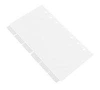 Toyvian Classeur à Cahier Lot de 6 Pièces Rechargeable en Acrylique Transparent 6 Anneaux Couverture Moderne Facile à Nettoyer pour Collection de Papeterie et DIY