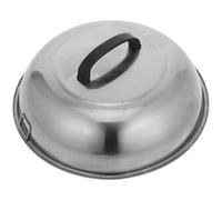 Toyvian Cloche Alimentaire Inox Épaisse en Acier Inoxydable avec Poignée, Couvercle Cuisson Résistant la Chaleur et Facile à Ranger pour Maison Cuisine