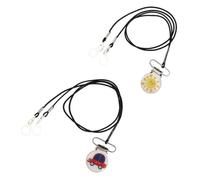Toyvian Cordon Anti-perte pour Appareil Auditif Garçon et Filles, Lot de 2 Clips en Alliage et Nylon, Protection Pratique et Portable pour Prothèses Auditives, pour Usage Quotidien